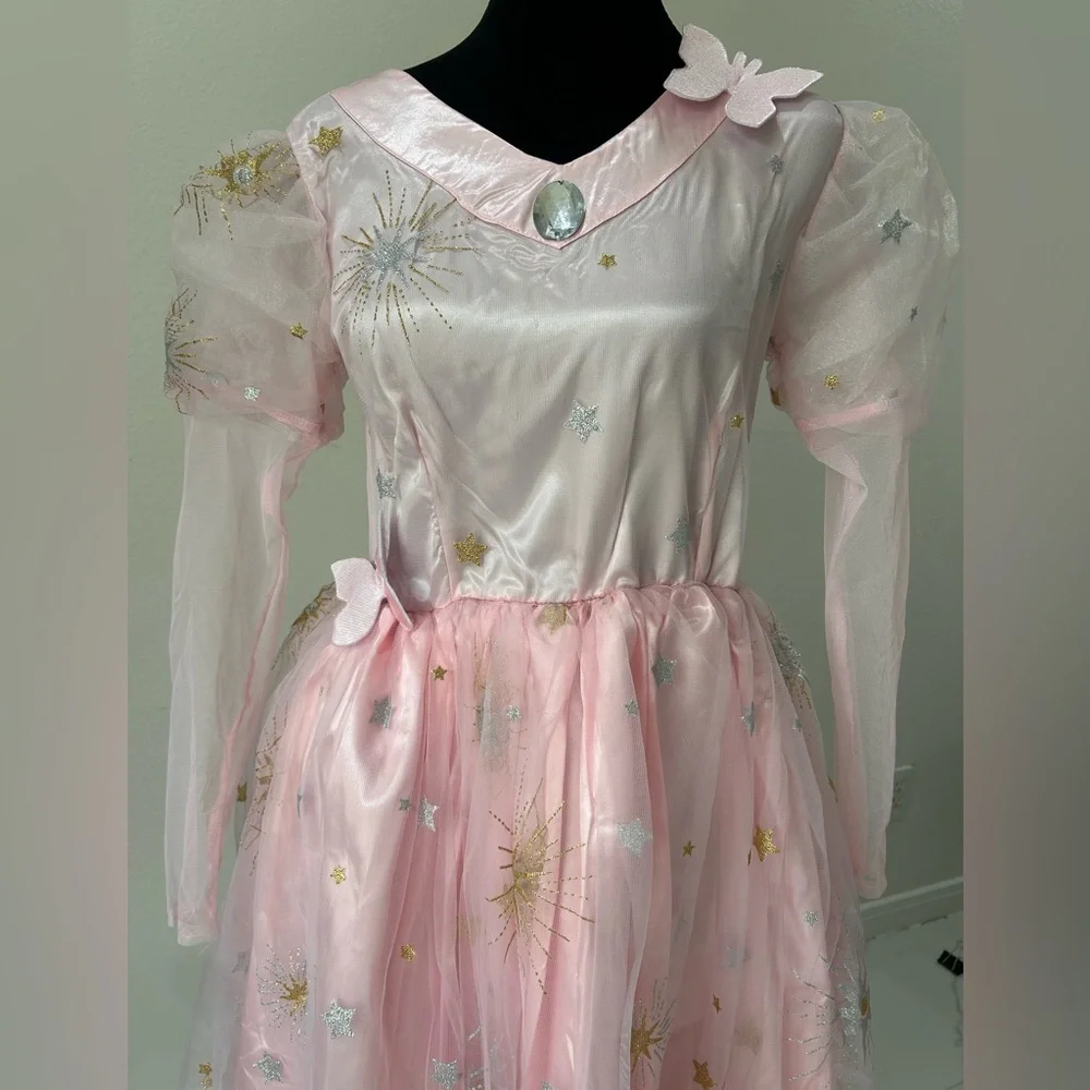 Wizard of Oz Glinda The Good Witch Pink Princess Costume for Kids, Size XL